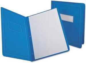 Oxford 52501 Paper Report Cover, Tang Clip, Letter, 1/2" Capacity, Light Blue, 25/Box
