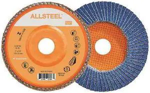 WALTER SURFACE TECHNOLOGIES 13W661 Allsteel Wire Brush Stringer Bead Wheel 6" -