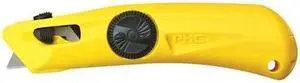 PARTNERS BRAND KN128 Utility Knife,Spring-Back Safety,PK25 Safety Blade, 25 PK