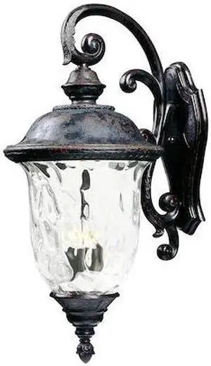 MAXIM 40498WGOB Carriage House 3-Light 14" Wide Oriental Bronze Outdoor Wall