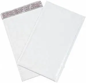 PARTNERS BRAND B83825PK Bubble Lined Poly Mailers, 8 1/2" x 14 1/2", White, PK25