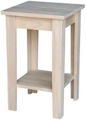 INTERNATIONAL CONCEPTS 3073 Rectangle Shaker Plant Stand, 15 W, 15 L, 24 in H,