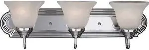 MAXIM 8013MRPC Essentials 3-Light 24" Wide Polished Chrome Vanity Light