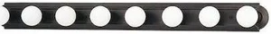 NUVO 60-1287 8 Light 48 in. Vanity Racetrack Style Bronze, Mounting: Wall NUVO 60-1287 8 Light 48 in. Vanity Racetrack Style Bronze, Mounting: Wall