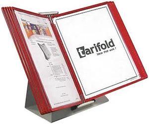 Tarifold Desktop Organizer - 10 Red Pockets