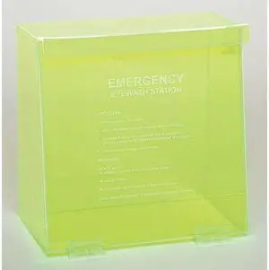 ZORO SELECT 3PVL8 Eyewash Station in Fluorescent Green