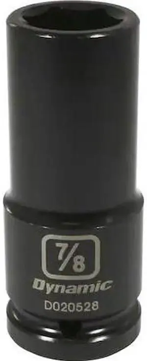 DYNAMIC D020528 3/4" Drive Deep Socket, Black Phosphate, Tools 3/4" Drive 6