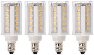 NEWHOUSE LIGHTING E11-5060D-4 E11 Dimmable 5W LED Light Bulbs, 60-Watt Equiv.,