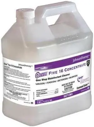 DIVERSEY 5271361 Disinfectant Cleaner , 1.5 gal. Jug , Unscented ,