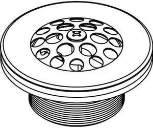 CENTRAL BRASS G-3009-A Strainer Group, Polished Chrome