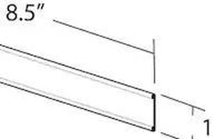 AZAR DISPLAYS 199602 8.5"W x 1"H Adhesive-Back Nameplate, PK10 AZAR DISPLAYS 199602 8.5"W x 1"H Adhesive-Back Nameplate, PK10