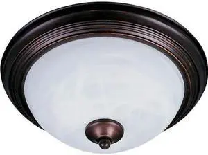 MAXIM 1940MROI Outdoor Essentials 1-Light 11.5" Wide Bronze Outdoor Flush Mount