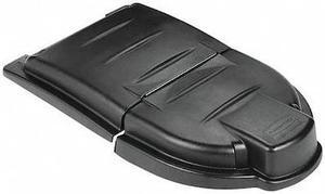 RUBBERMAID COMMERCIAL PRODUCTS FG9W7200BLA 10-1/2" Black Plastic, Trash Can Top