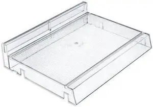 AZAR DISPLAYS 225830 Modular Adjustable Cosmetic Tray (Clear) 12" Wide, PK2