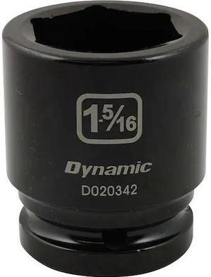 DYNAMIC D020342 3/4" Drive Standard Socket, Black Phosphate, Tools 3/4" Drive 6