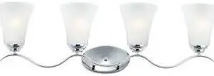 MAXIM 12084FTPC Vital 4-Light 31.5" Wide Polished Chrome Vanity Light