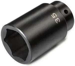 TEKTON SID23135 1/2 Inch Drive x 35 mm Deep 6-Point Impact Socket