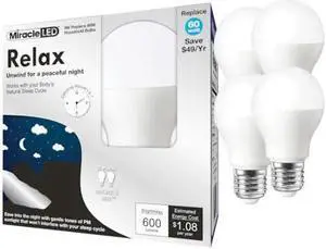 MIRACLE LED 602211 Nature's Vibe Relax Bedtime Ready Sunset Glow LED Light