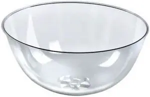 AZAR DISPLAYS 700901 Clear Plastic Bowl 16" Diameter x 8" Deep