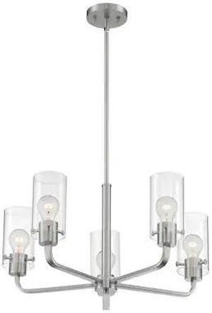 NUVO 60/7175 Fixture, Chandelier, 5-Lght, Incandescent, 60W, 120V, A19, Medium