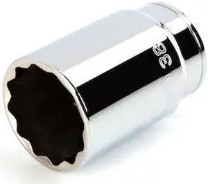 TEKTON SHD23338 1/2 Inch Drive x 38 mm Deep 12-Point Socket