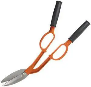 KRAFT TOOL LA293 Offset/Bent Pattern Snips w/Long Hand KRAFT TOOL LA293 Offset/Bent Pattern Snips w/Long Hand