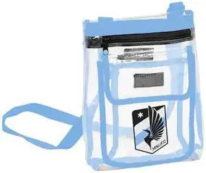 LOGO BRANDS 924-66P-1 Minnesota United Gameday Clear Crossbody