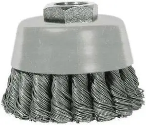 CENTURY DRILL & TOOL 76021 Knot Cup Brush,2-3/4x5/8-11 in.