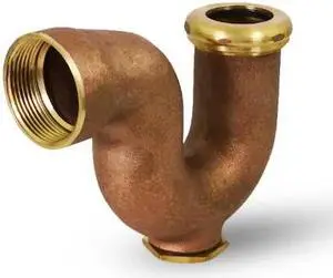 EVERFLOW 2124 NY Regular Trap with Drain Plug for Tubular Drain Applications,
