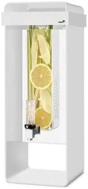ROSSETO SERVING SOLUTIONS LD150 Infusion 3 Gal. White Beverage Dispenser, 1 EA