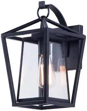 MAXIM LIGHTING 3174CLBK Artisan 1-Light 8" Wide Black Outdoor Wall Sconce MAXIM LIGHTING 3174CLBK Artisan 1-Light 8" Wide Black Outdoor Wall Sconce