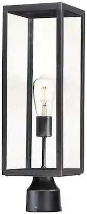MAXIM 30090CLDBZ Catalina 1-Light 6" Wide Dark Bronze Outdoor Pole/Post Mount