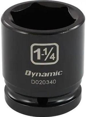 DYNAMIC D020340 3/4" Drive Standard Socket, Black Phosphate, Tools 3/4" Drive 6
