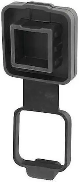CURT 21728 Rbbr Htch Tube Cvr w/4-Way Flt Holder,2"