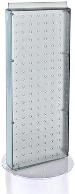 AZAR DISPLAYS 700509-CLR Non-Revolving 8"W x 20.75"H Pegboard Counter Display