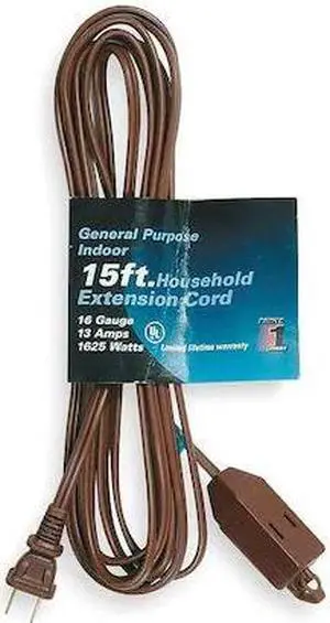 POWER FIRST 1FD71 15 ft. 16/2 3-Outlet Extension Cord SPT-2