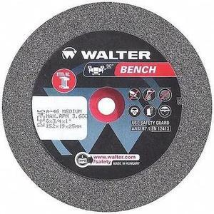 WALTER SURFACE TECHNOLOGIES 12E345 Grinding Wheel,T1 6"x1"x1" 46 Medium