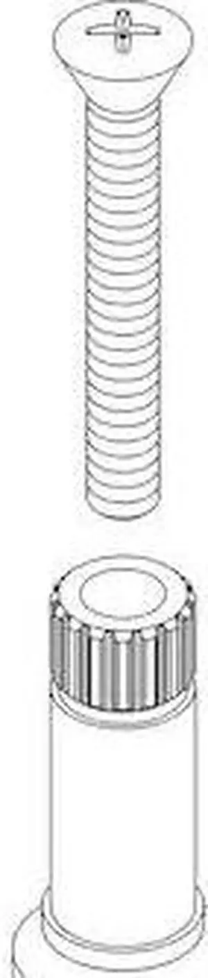 CENTRAL BRASS G-1548-ET Stem Extension with Screw