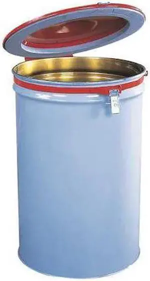ZORO SELECT 26752 Powder-Coated Drum Lid,Red,Steel