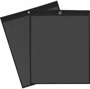PARTNERS BRAND JTH118 Solid Black Job Ticket Holders, 11" x 14", Black, PK25
