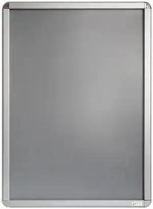 SECO SN2436ROUND Poster Snap Frame, 24" x 36", Silver