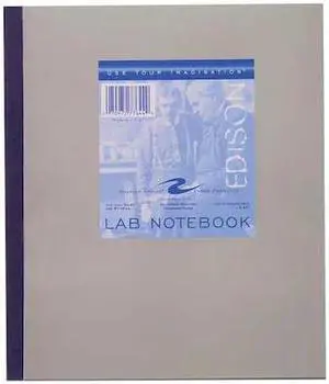 ROARING SPRING 77644 Lab Notebook,9-1/4 in. x 11 in.,Gray