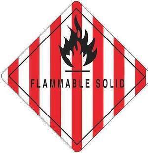 TAPE LOGIC DL5770 Tape Logic® Labels, "Flammable Solid", 4" x 4,