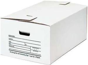 PARTNERS BRAND FSB550 File Box,Interlocking Flap,24x15x10,PK12, 200#/ECT-32