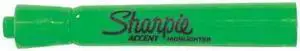 SHARPIE MK601FGN Sharpie Accent Highlighters, Fluorescent Green, PK12