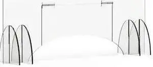 ROSSETO SERVING SOLUTIONS AG020 Avant Guarde 48x40 Acrylic Sneeze Guard with