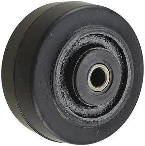 ZORO SELECT 3G266 Caster Wheel,4 in,300 lb,2-3/16 in Hub L