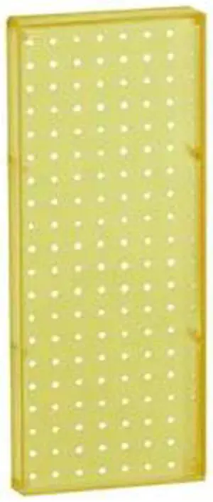 AZAR DISPLAYS 770820-YEL 8" x 20.625" Pegboard Panel - One sided, PK2