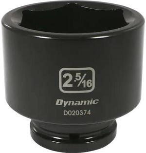 DYNAMIC D020374 3/4" Drive Standard Socket, Black Phosphate, Tools 3/4" Drive 6