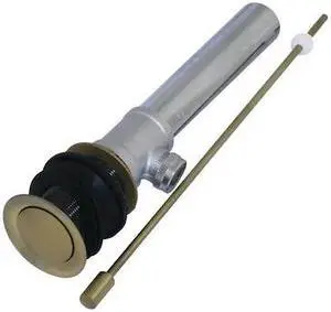 KINGSTON BRASS KS8103 Brass, Bathroom Sink Drain, Pop-Up Drain without Overflow
